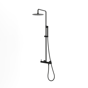 rvs 316l thermostaat doucheset opbouw 25 cm PVD zwart