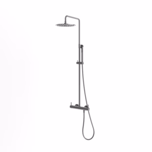 rvs 316l thermostaat doucheset opbouw 25 cm gunmetal black