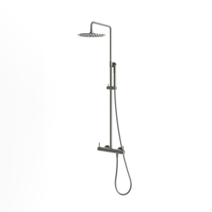 rvs 316l thermostaat doucheset opbouw 25 cm gunmetal black