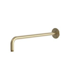RVS 316L wandaansluiting regendouchekop 40 cm PVD lightgold