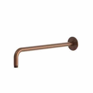 RVS 316L wandaansluiting regendouchekop 40 cm PVD rawcopper