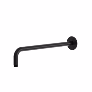 RVS 316L wandaansluiting regendouchekop 40 cm PVD zwart