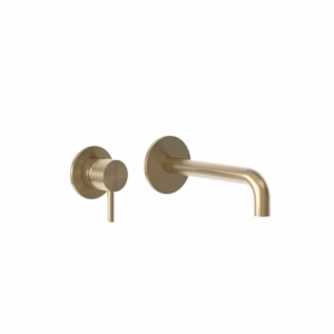 RVS 316l wastafel inbouw kraan 25cm PVD gold