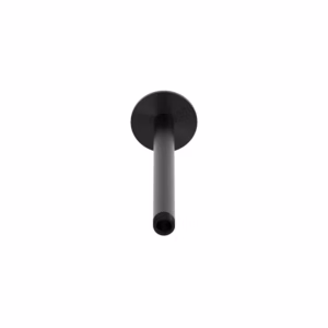 rvs 316L aansluiting plafond regendouchekop 24 cm PVD zwart
