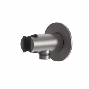 rvs 316L hand douche houder met wateraansluiting PVD gunmetal black