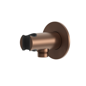 rvs 316L hand douche houder met wateraansluiting PVD rawcopper