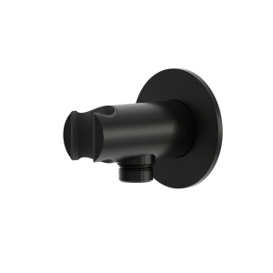 rvs 316L hand douche houder met wateraansluiting PVD zwart