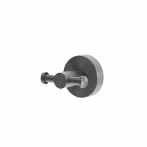 rvs 316L kleding haak dubbel PVD gunmetal black