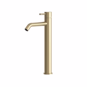rvs 316L opbouw wastafel waskomkraan PVD light gold