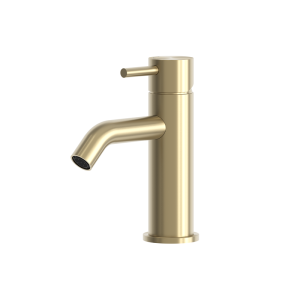 rvs 316L opbouw wastafelkraan PVD light gold