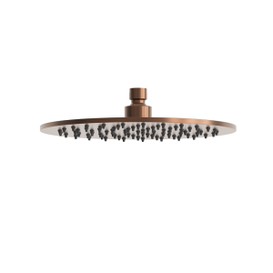 rvs 316L regendouchekop 25 cm PVD rawcopper