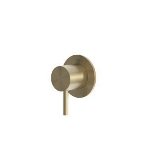 rvs 316L stopkraan inbouw PVD light gold