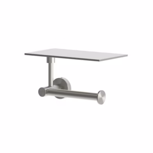 rvs 316L toiletrol houder met plateau