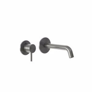 rvs 316L wastafel inbouw mengkraan PVD gunmetal black