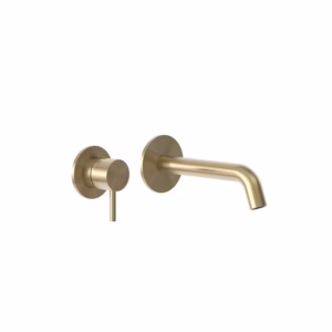 rvs 316L wastafel inbouw mengkraan PVD light gold