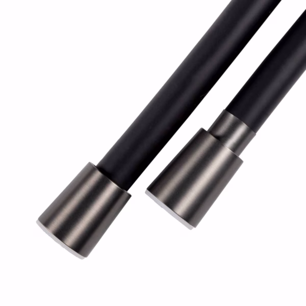 doucheslang van flexibel matzwart siliconen 150 cm gunmetal black 02