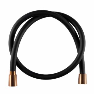 doucheslang van flexibel matzwart siliconen 150 cm rawcopper